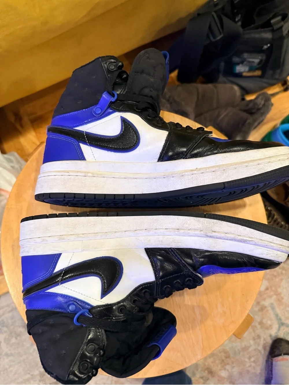 Nike Black White Royal Blue high-Top Waterproof Sneakers